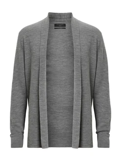 AllSaints Strickjacke (RWS) grau