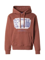 JACK & JONES Sweatshirt JORRIDGEWOOD URBAN kobaltblau/kastanienbraun/grau/offwhite