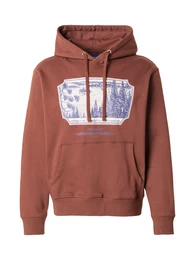 Sweatshirt 'JORRIDGEWOOD URBAN' kobaltblau / kastanienbraun / grau / offwhite