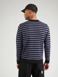JACK & JONES Pullover JOREaton taubenblau/schwarz