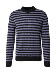 JACK & JONES Pullover JOREaton taubenblau/schwarz