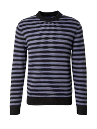Pullover 'JOREATON' taubenblau / schwarz