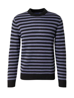 JACK & JONES Pullover JOREaton taubenblau/schwarz