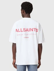 AllSaints T-Shirt 'Underground' (OCS) hellrot/weiß