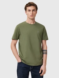AllSaints T-Shirt 'BRACE' (GOTS) oliv/schwarz/weiß