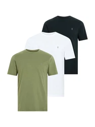 AllSaints T-Shirt 'BRACE' (GOTS) oliv/schwarz/weiß