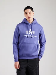 ALPHA INDUSTRIES Sweatshirt lila/weiß