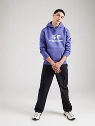 ALPHA INDUSTRIES Sweatshirt lila/weiß