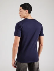 GUESS T-Shirt champagner/dunkelblau/weiß