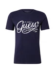 GUESS T-Shirt champagner/dunkelblau/weiß