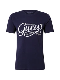 T-Shirt champagner / dunkelblau / wei