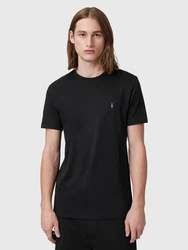 AllSaints T-Shirt 'TONIC' graumeliert/schwarz/weiß