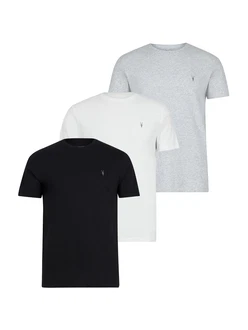 AllSaints T-Shirt 'TONIC' graumeliert/schwarz/weiß AllSaints T-Shirt 'TONIC' graumeliert/schwarz/weiß