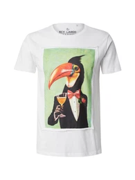 T-Shirt 'HORNBILL' hellgrn / orange / schwarz / naturwei