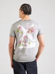 Key Largo T-Shirt 'Summer Splash' grau/hellgrau/grün/altrosa