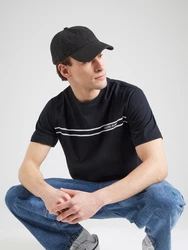 GUESS JEANS T-Shirt schwarz/weiß
