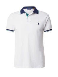 Poloshirt navy / hellgrn / wei