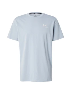 Under Armour T-Shirt Heavyweight Kurzarm-Oberteil mit aufgesticktem Logo hellblau/offwhite Under Armour T-Shirt Heavyweight Kurzarm-Oberteil mit aufgesticktem Logo hellblau/offwhite