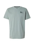 Under Armour T-Shirt Heavyweight Kurzarm-Oberteil mit aufgesticktem Logo mint / schwarz