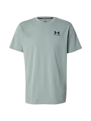 Under Armour T-Shirt Heavyweight Kurzarm-Oberteil mit aufgesticktem Logo mint / schwarz
