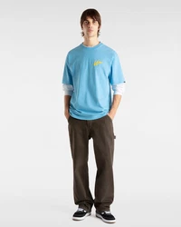 VANS T-Shirt 'CLASSIC' azur/gelb