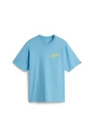 VANS T-Shirt 'CLASSIC' azur/gelb