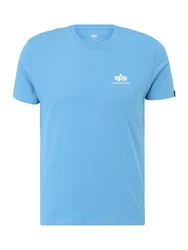 ALPHA INDUSTRIES T-Shirt hellblau/weiß