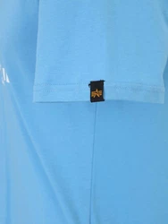 ALPHA INDUSTRIES T-Shirt hellblau/weiß