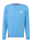 ALPHA INDUSTRIES Sweatshirt azur/blutrot/weiß