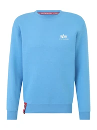 Sweatshirt azur / blutrot / wei