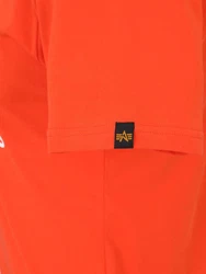 ALPHA INDUSTRIES T-Shirt orange/weiß