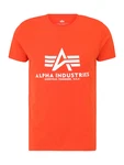 ALPHA INDUSTRIES T-Shirt orange/weiß