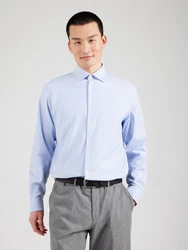 SELECTED HOMME Hemd Langarmhemd hellblau/weiß