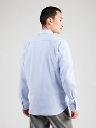 SELECTED HOMME Hemd Langarmhemd hellblau/weiß