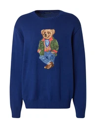 Pullover beige / blau / grn