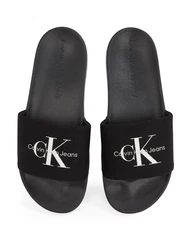 Calvin Klein Jeans Pantolette schwarz/weiß