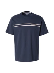 GUESS JEANS T-Shirt marineblau/offwhite