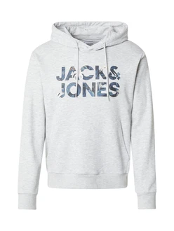 Jack & Jones Kapuzensweatshirt JJEBRYAN CORP LOGO SWEAT HOOD navy/schwarz/weimeliert Jack & Jones Kapuzensweatshirt JJEBRYAN CORP LOGO SWEAT HOOD navy/schwarz/weimeliert