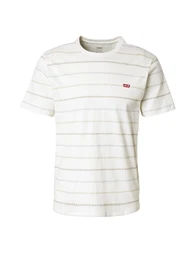 LEVI'S T-Shirt 'Original Housemark' creme / hellblau / khaki / oliv