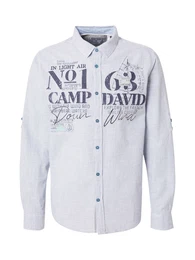Hemd navy / wei