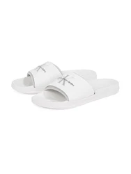 Calvin Klein Jeans Pantolette hellgrau/schwarz/weiß