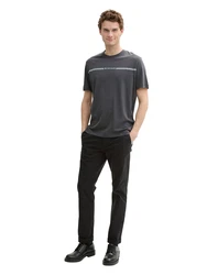TOM TAILOR T-Shirt (OCS) hellblau/dunkelgrau/wei