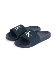 Calvin Klein Jeans Pantolette navy/weiß