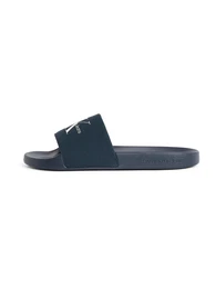 Pantolette navy / wei