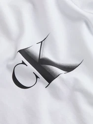 Calvin Klein Jeans Plus T-Shirt PLUS BOLD CK TEE grün/schwarz/weiß