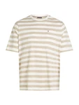Tommy Hilfiger Big & Tall T-Shirt ESSENTIAL dunkelbeige/weiß