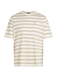 Tommy Hilfiger Big & Tall T-Shirt 'ESSENTIAL' dunkelbeige / wei