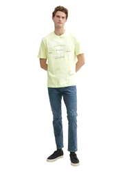 TOM TAILOR T-Shirt hellgrn/dunkelgrn/wei