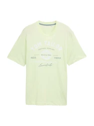 TOM TAILOR T-Shirt hellgrn/dunkelgrn/wei