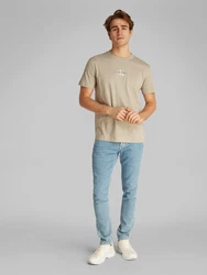 Calvin Klein Jeans T-Shirt beige/stone/dunkelgrau